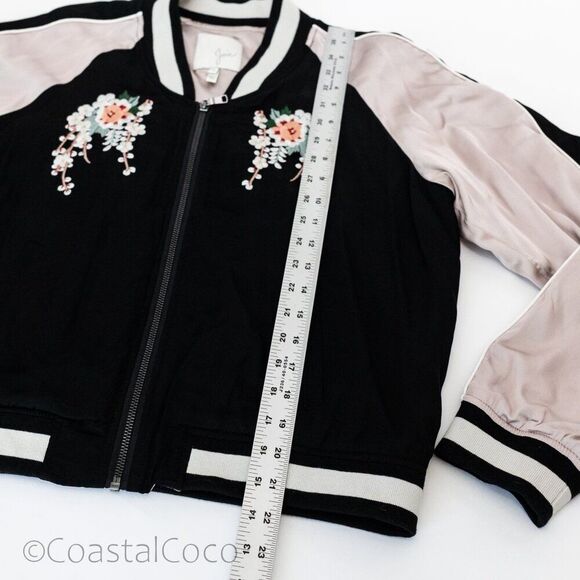 Joie Juanita Floral Embroidered Bomber Pastel Jacket M, TV Celeb Pop Culture - Picture 10 of 11